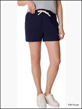 Cotton Drawstring Shorts with Pockets - Loose Fit - 3.25" Inseam